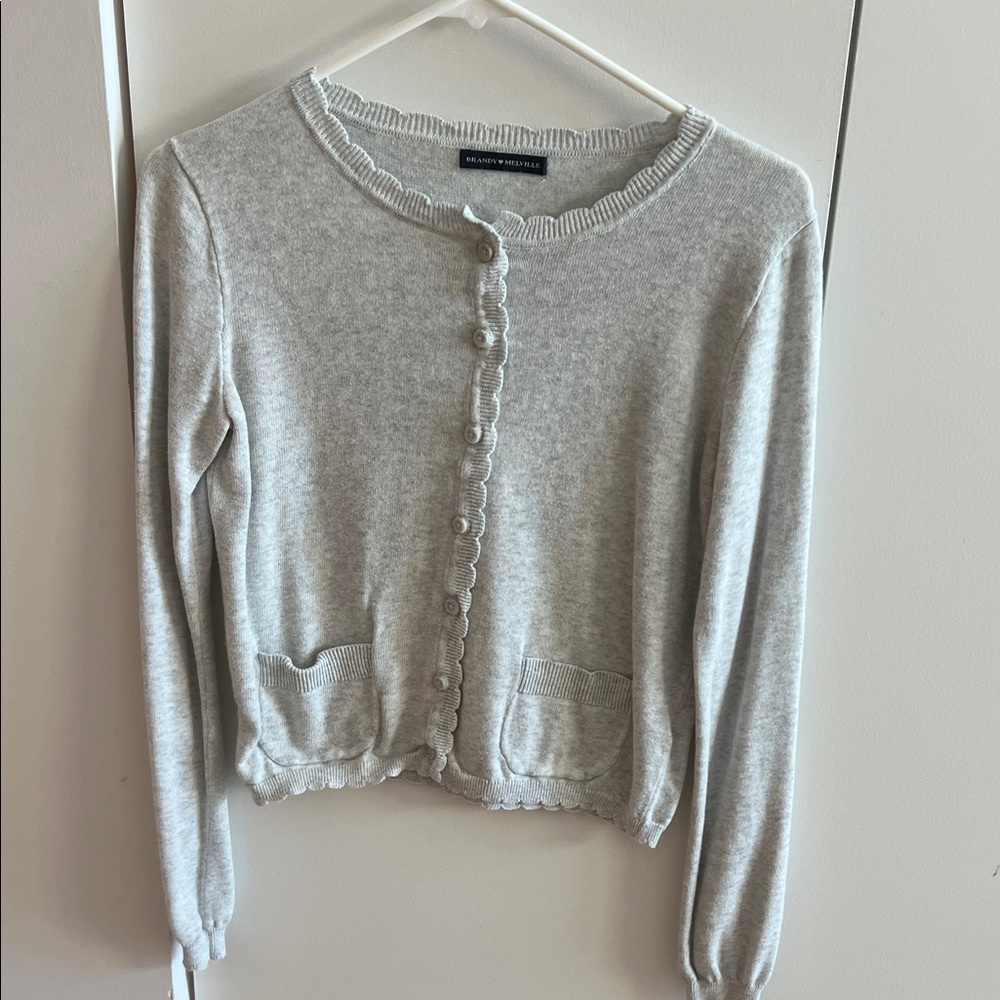 Brandy Melville Soft Gray Women's Cardigan